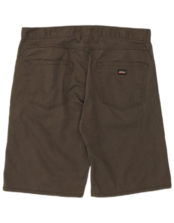 Dickies Mens Casual Shorts W34 Large Khaki Colourblock Polyester