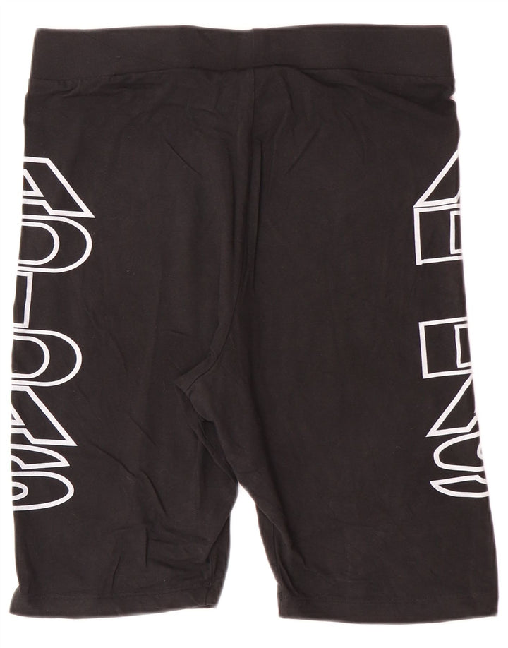 ADIDAS Womens Graphic Sport Shorts UK 18 XL  Black Cotton