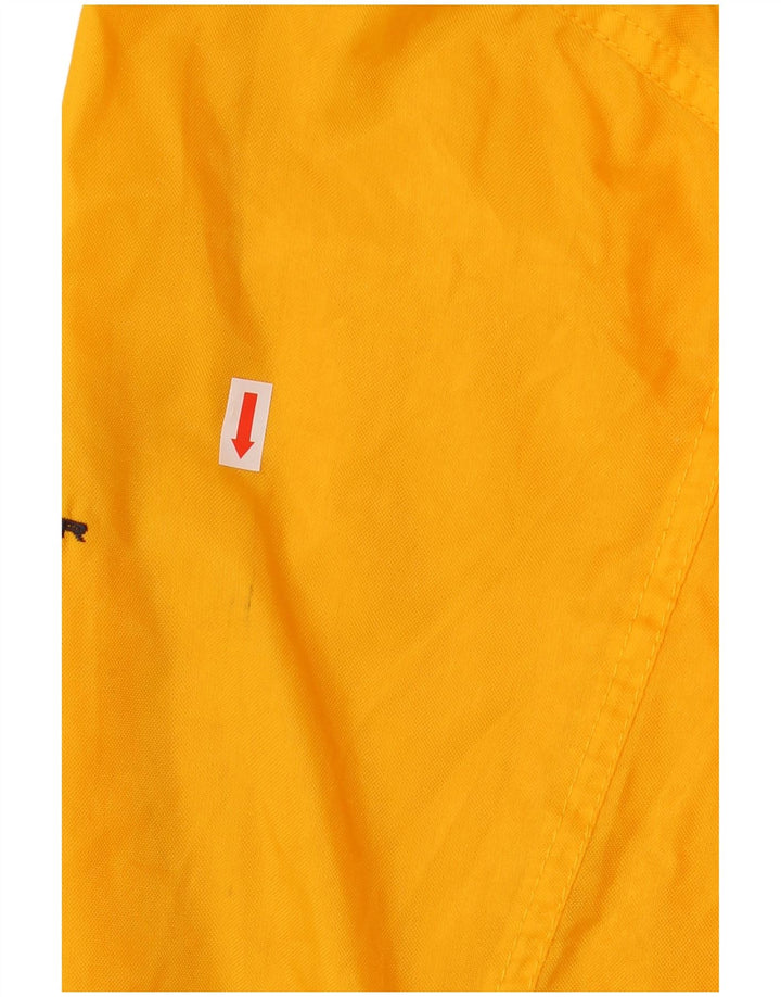 ACTIVE Mens Hooded Rain Jacket UK 38 Medium Yellow Polyamide
