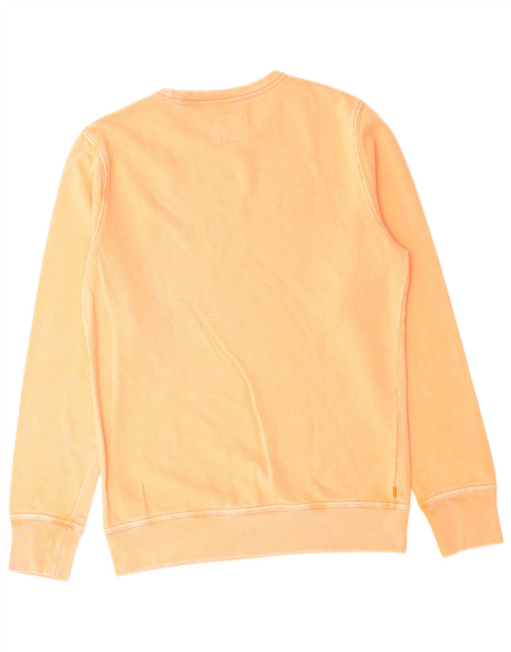 SUPERDRY Mens Sweatshirt Jumper Large Orange Cotton