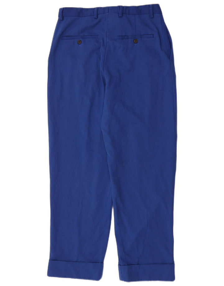 Zara Mens Pegged Suit Trousers EU 38 Small W30 L29 Blue Polyester