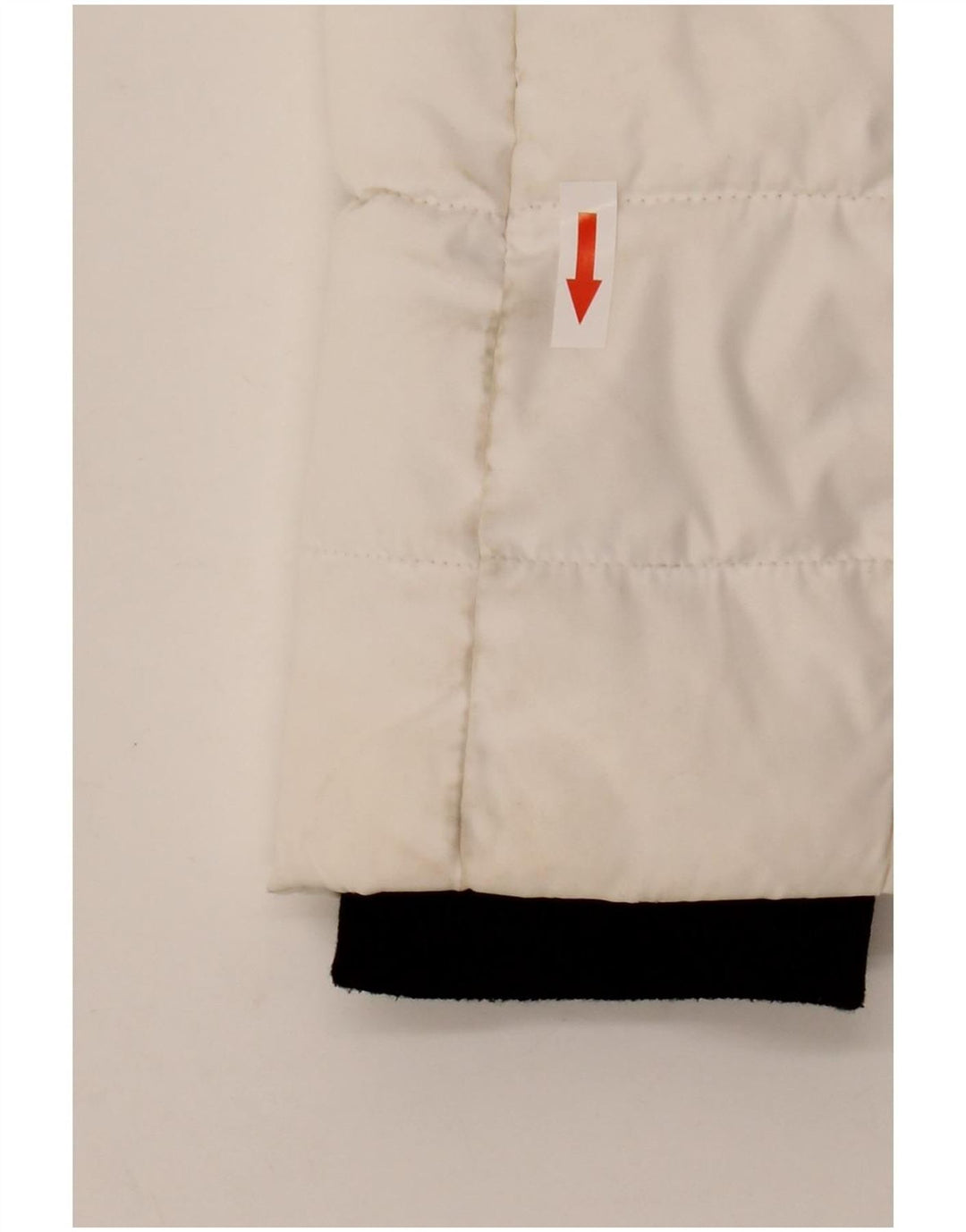 Superdry Womens Hooded Padded Jacket UK 14 Large White Polyester