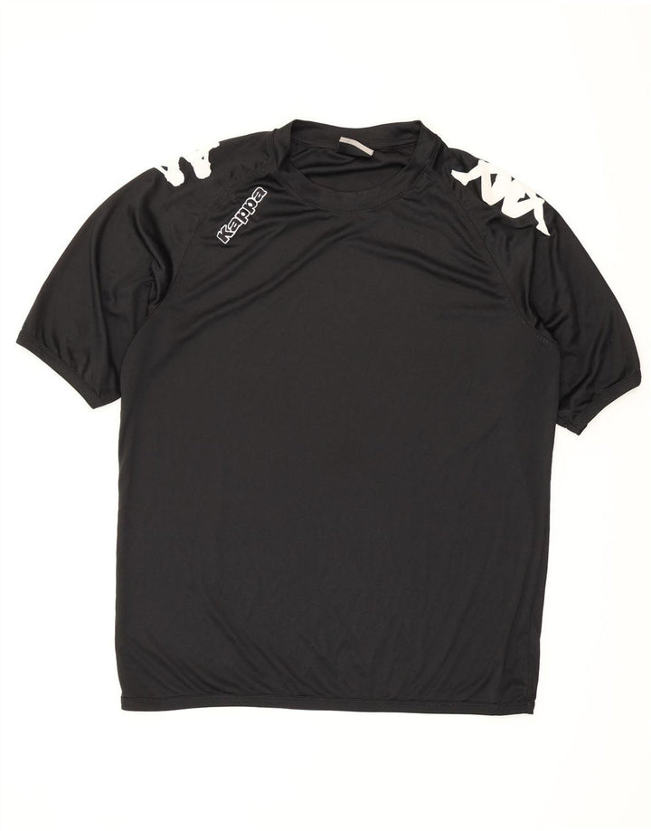 Kappa Mens Graphic T-Shirt Top XL Black