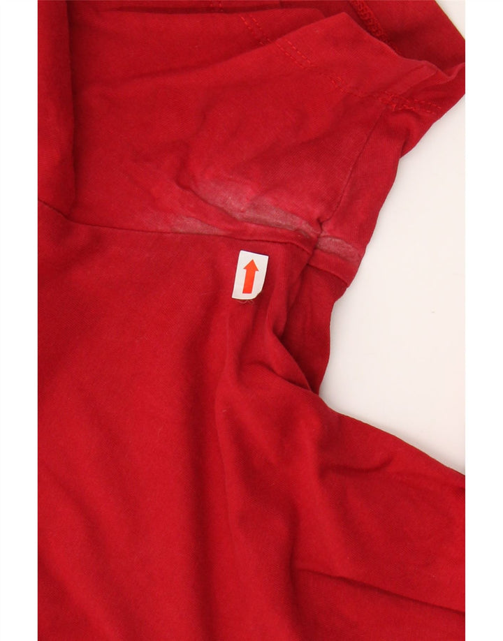 JORDAN Mens Graphic T-Shirt Top Medium Red Cotton