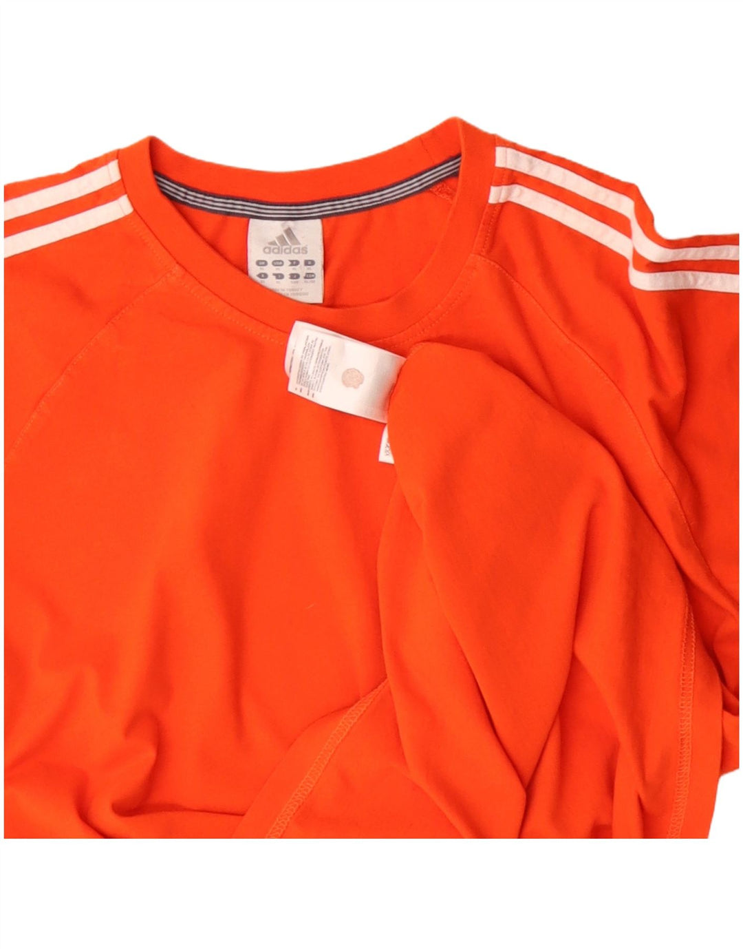 Adidas Mens T-Shirt Top XL Orange Cotton