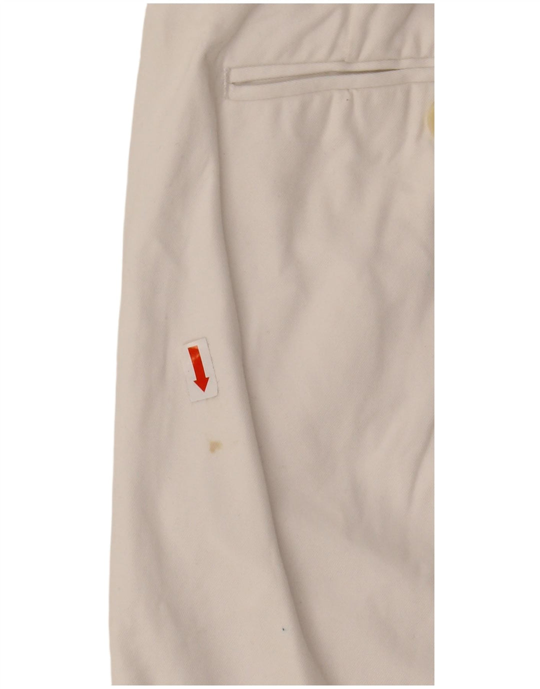 POLO RALPH LAUREN Womens Custom Fit Suit Trousers W36 L34 White Cotton