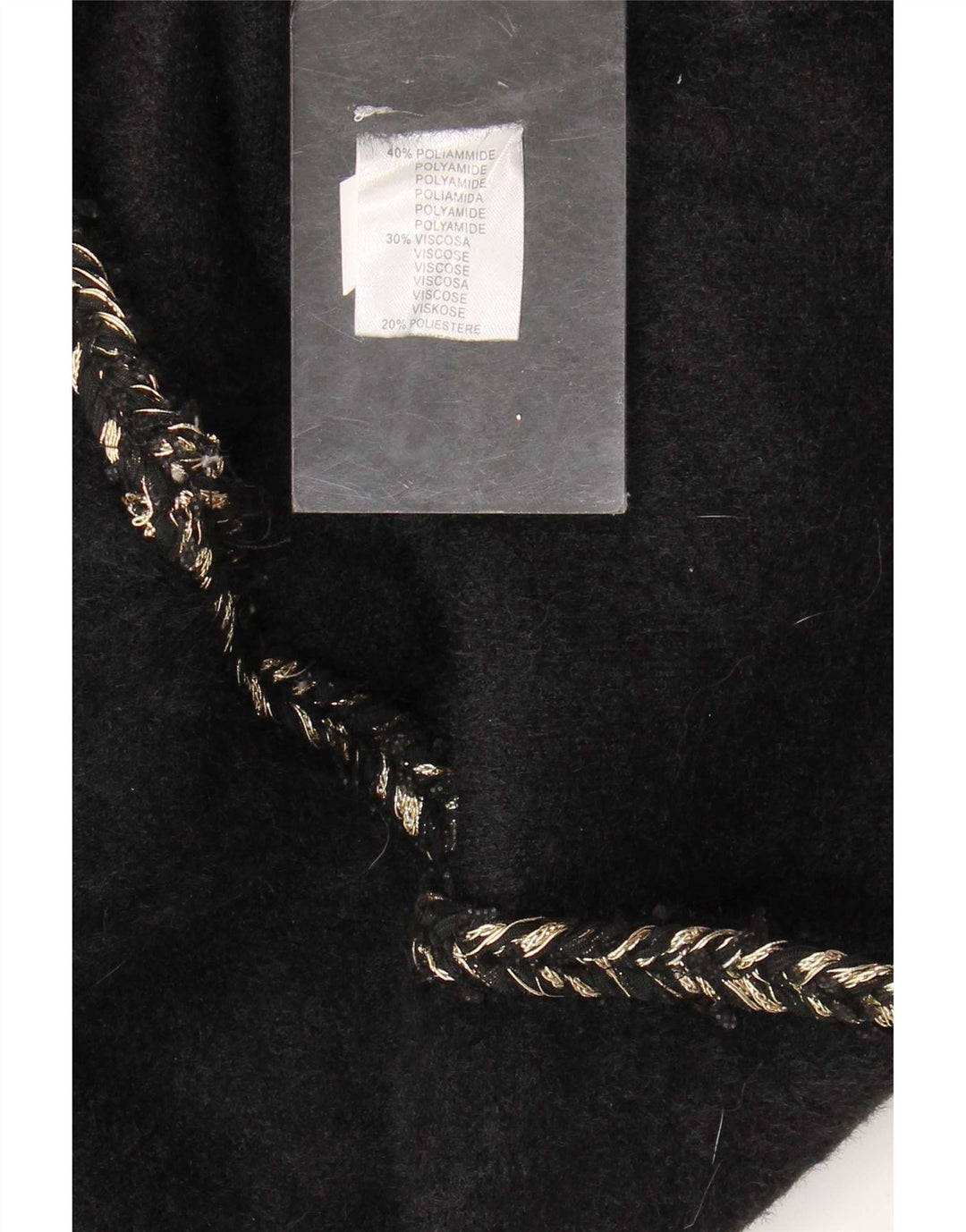 Vintage Womens Cardigan Sweater UK 12 Medium Black Polyamide