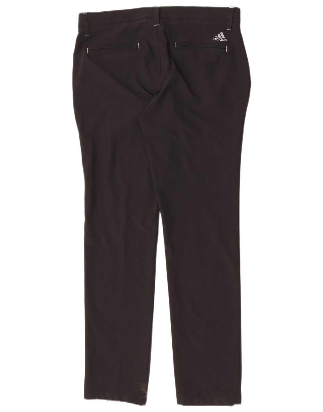 Adidas Mens Slim Chino Trousers W32 L32 Black Polyester