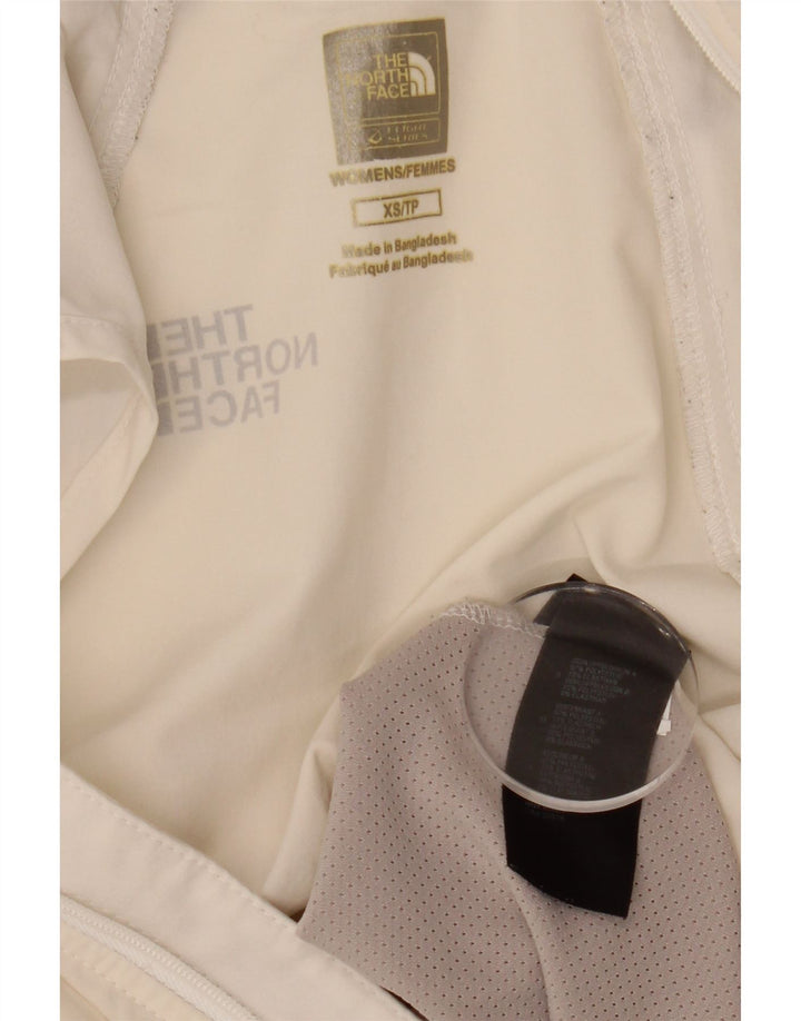 THE NORTH FACE Womens Crop Tracksuit Top Jacket UK 6 XS White Colourblock