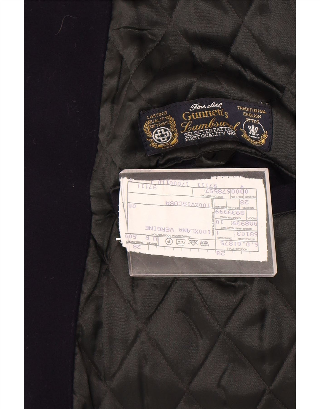 Caesar  Mens Overcoat UK 42 XL Navy Blue Virgin Wool