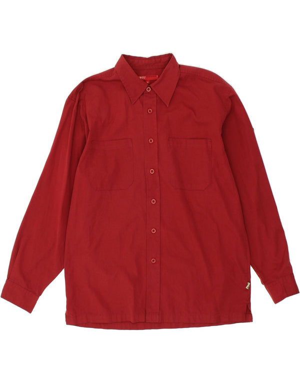 VINTAGE Mens Shirt XL Red Cotton