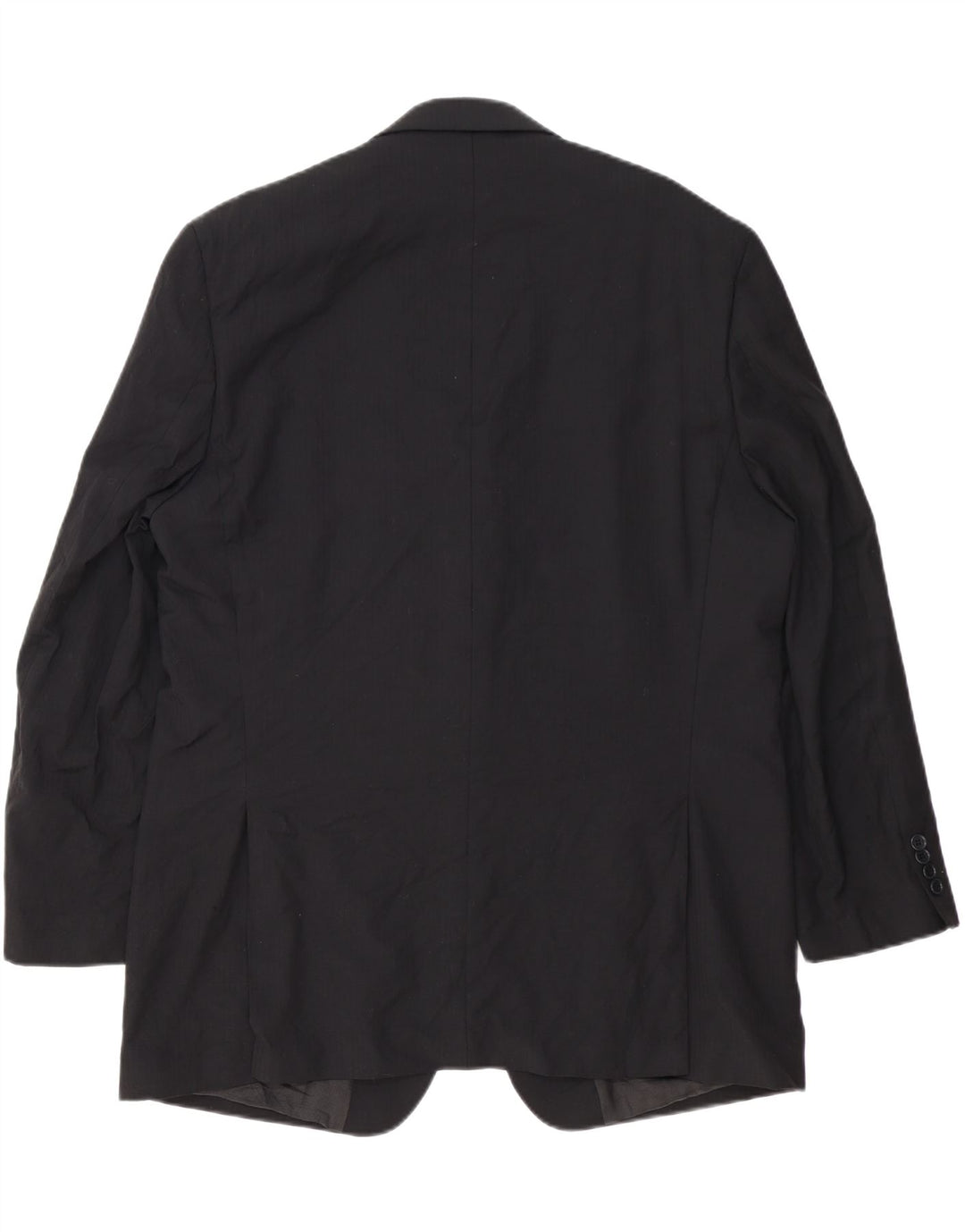 Michael Kors Mens Longline 2 Button Blazer Jacket UK 46 3XL Black Wool