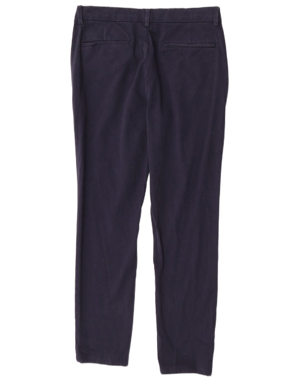 Marks & Spencer Mens Slim Chino Trousers W34 L31 Navy Blue Cotton
