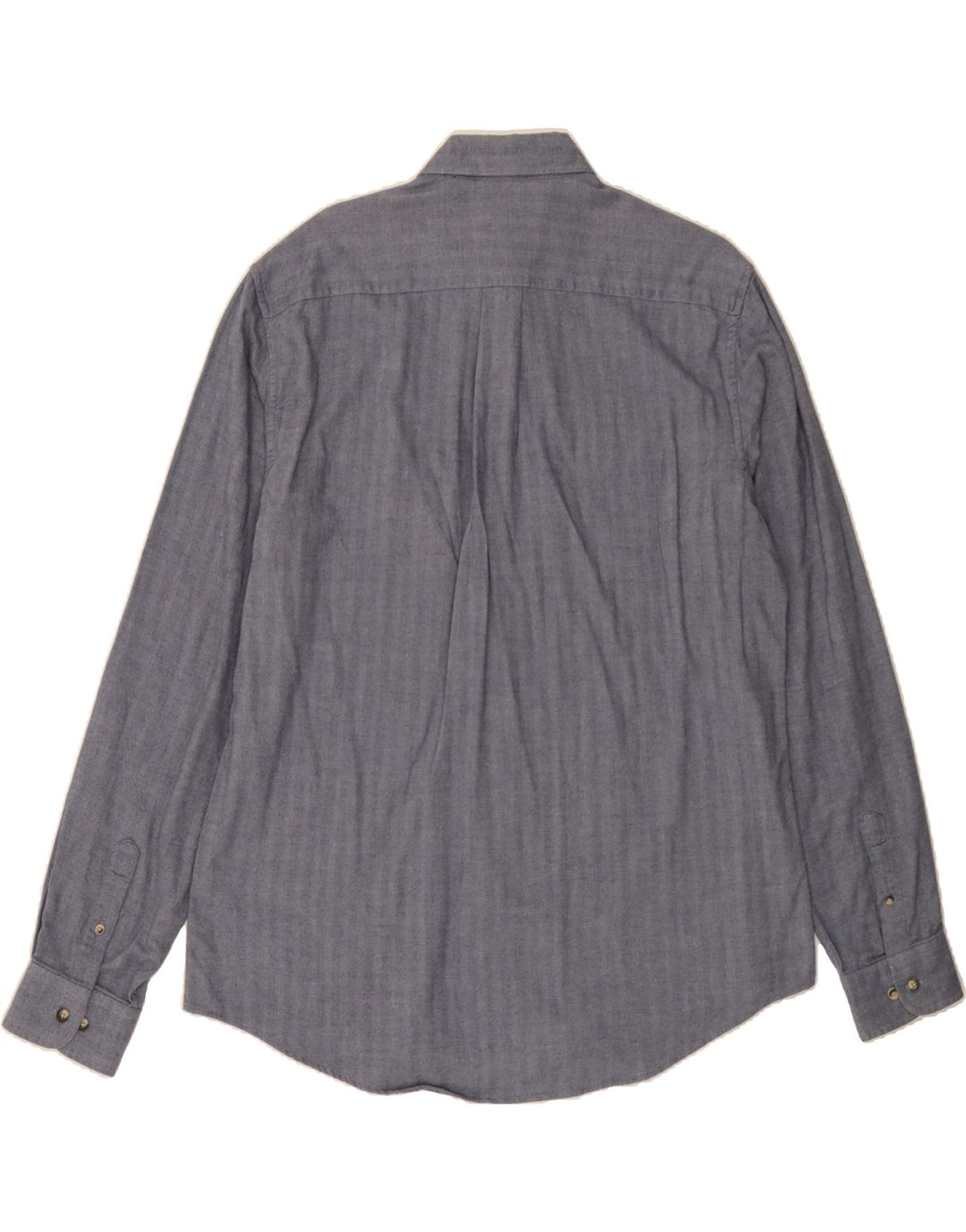 CANADIAN Mens Shirt XL Grey Herringbone Cotton Vintage Canadian and Second-Hand Canadian from Messina Hembry 