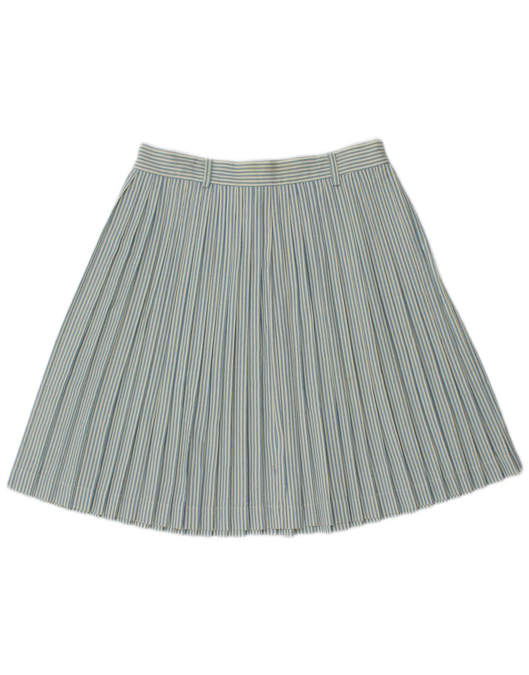NANTUCKET ISLAND Womens High Waist Pleated Skirt IT 44 Medium W26 Blue