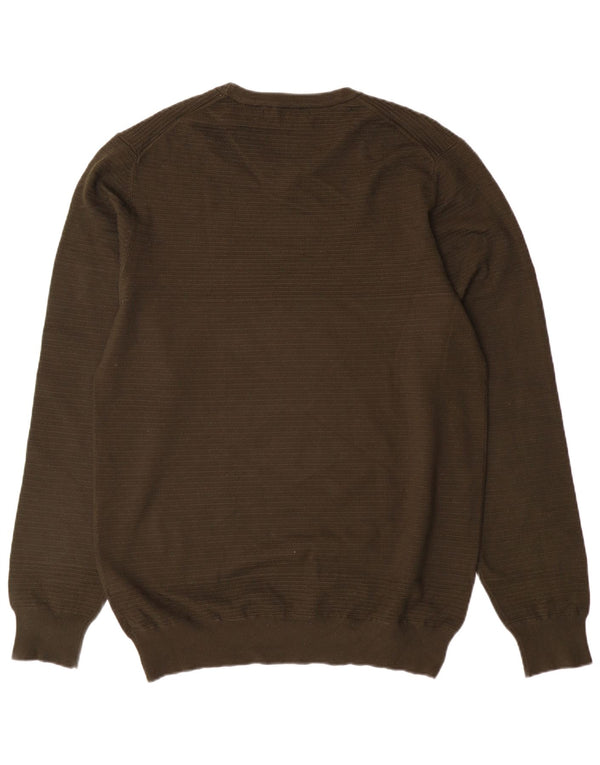 Liu Jo Mens Crew Neck Jumper Sweater 2XL Khaki Viscose