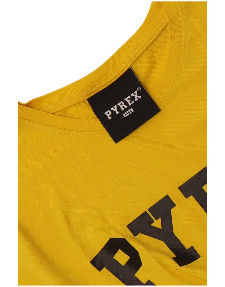 Pyrex Boys Graphic T-Shirt Top 13-14 Years Yellow