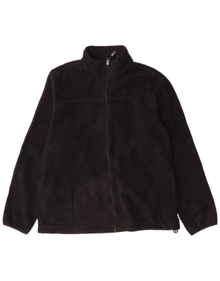 Timberland Mens Fleece Jacket UK 44 2XL Black Polyester