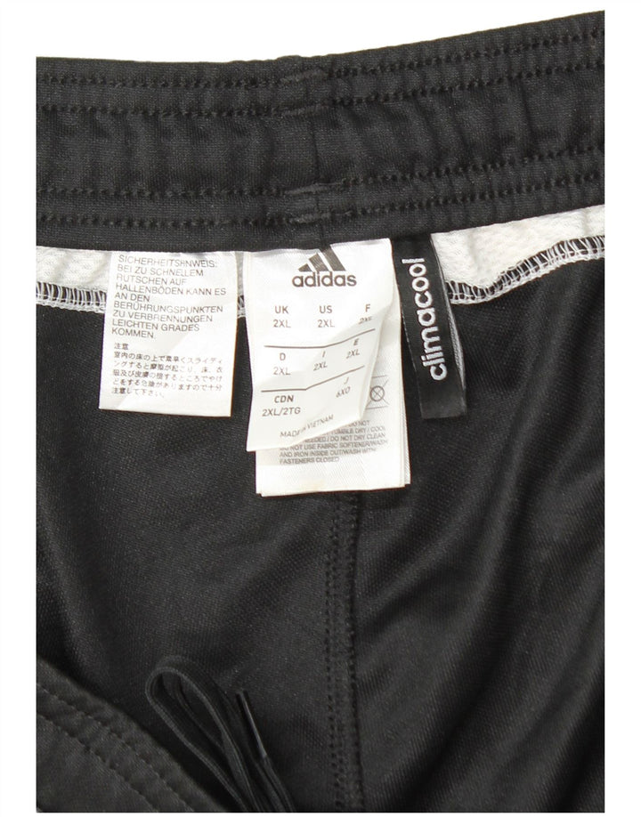 Adidas Mens Climacool Tracksuit Trousers 2XL  Black Polyester