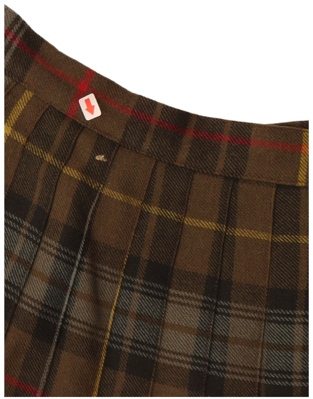 VINTAGE Womens Wrap Skirt W28 Medium  Khaki Plaid