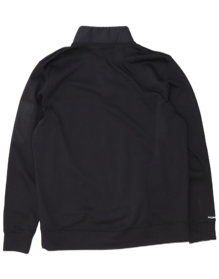Under Armour Mens Zip Neck Loose Fit Sweatshirt Jumper Medium Black