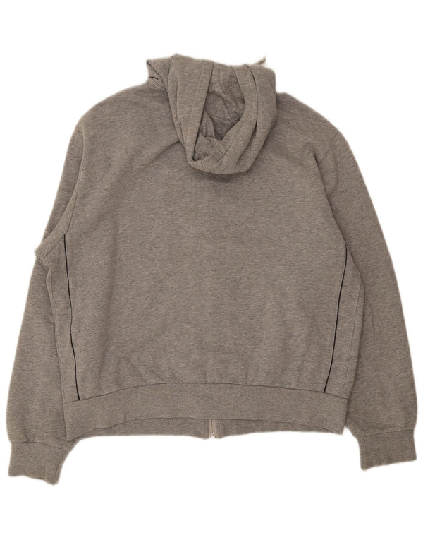 Lotto Mens Zip Hoodie Sweater XL Grey Cotton