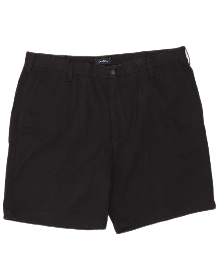 NAUTICA Mens Chino Shorts W40 XL Black Cotton
