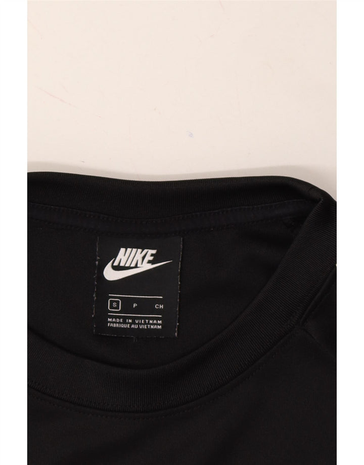NIKE Womens Oversized Sweatshirt Jumper UK 10 Small Black Colourblock Vintage Nike and Second-Hand Nike from Messina Hembry 