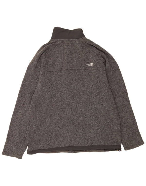 The North Face Mens Cardigan Sweater XL Grey Wool