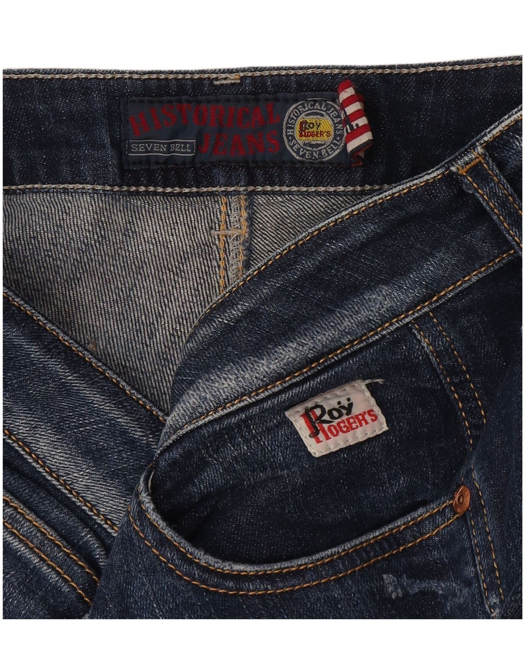 Roy Rogers Womens Straight Jeans W32 L34 Navy Blue