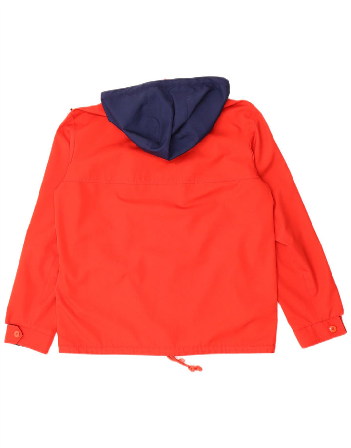 VALMELINE Mens Hooded Reversible Jacket UK 40 Large Red Polyester