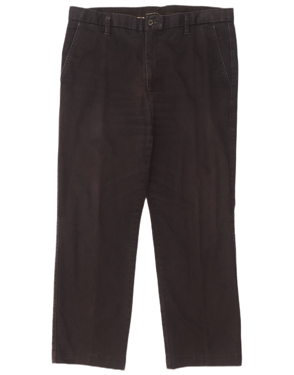 Dockers Mens Straight Chino Trousers W38 L30 Navy Blue Cotton