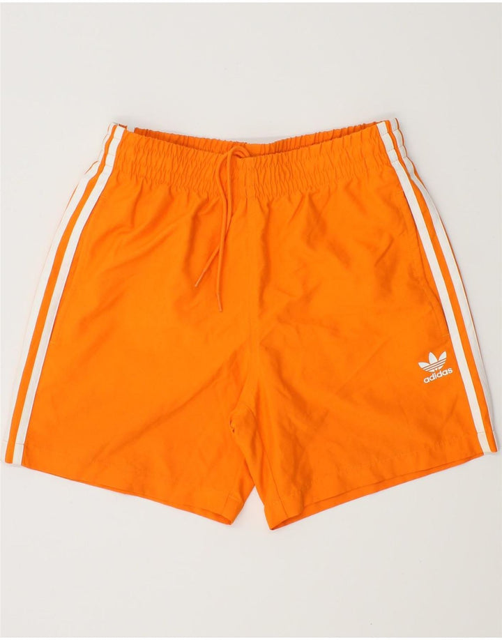 ADIDAS Mens Swimming Shorts Small  Orange Polyester