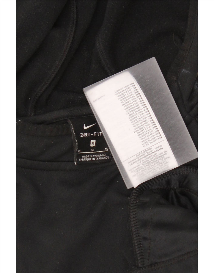 Nike Mens Dri Fit Hoodie Jumper Medium Black Polyester