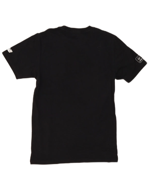 New Balance Mens London Graphic T-Shirt Top Small Black Cotton