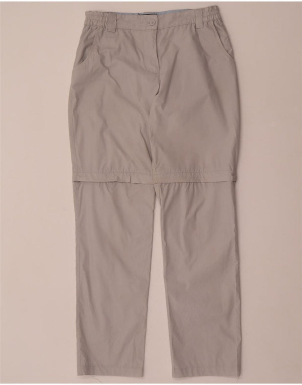 Mountain Warehouse Womens Straight Chino Trousers UK 10 Small W30 L31 Grey