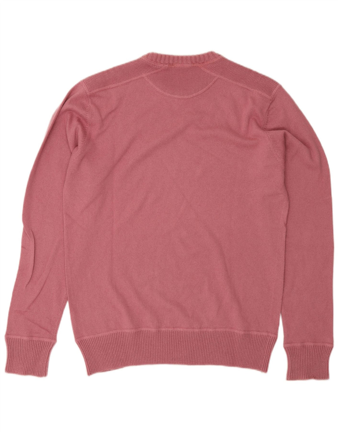 Gas Mens Crew Neck Jumper Sweater Large Pink Wool