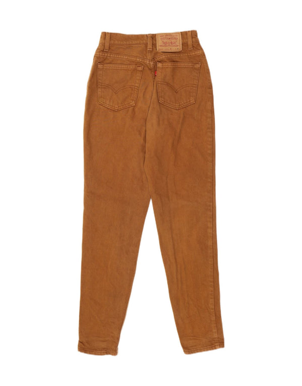 LEVI'S Womens 512 Slim Tapered Jeans Medium W28 L30 Brown Cotton