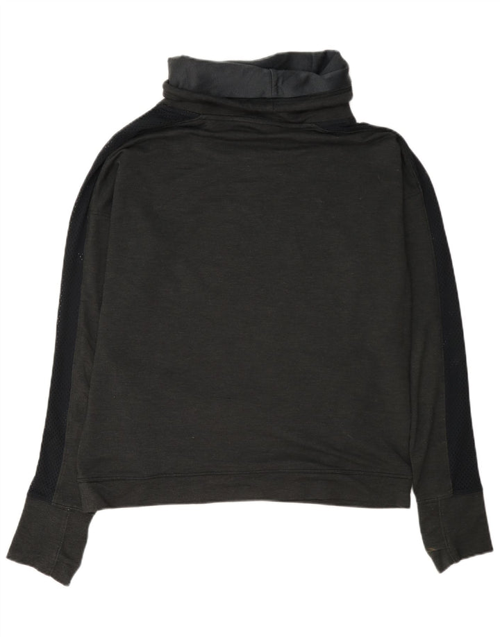 Under Armour Womens Oversized Sweatshirt Jumper UK 14 Medium Black