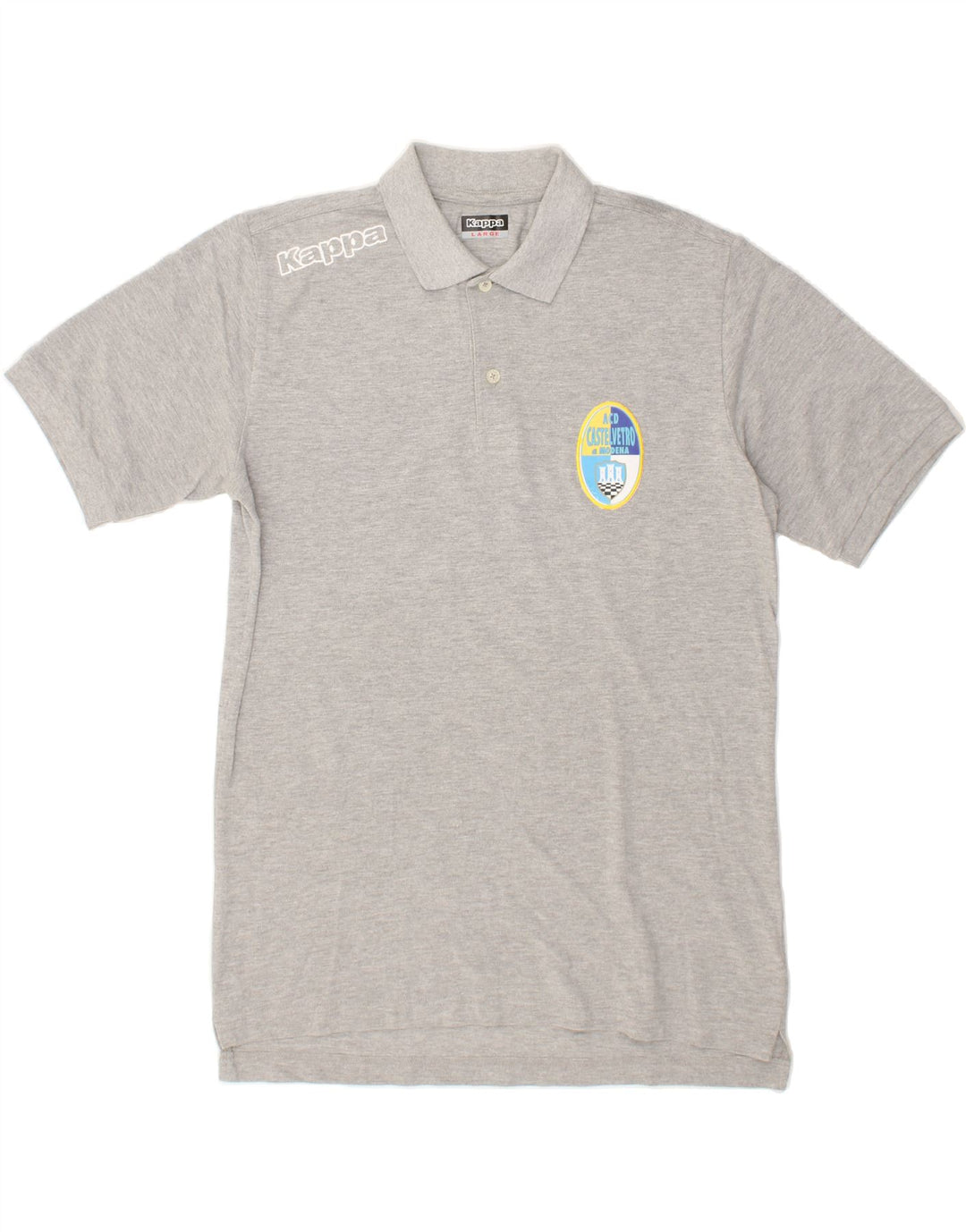 KAPPA Mens Polo Shirt Large Grey Cotton Vintage Kappa and Second-Hand Kappa from Messina Hembry 