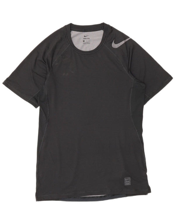 Nike Mens T-Shirt Top Medium Black Polyester