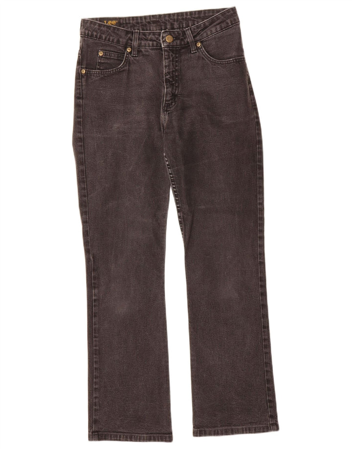 Lee Womens Cameron Straight Jeans W30 L28 Black Cotton