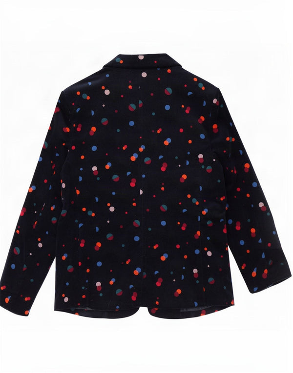 Monsoon Womens 1 Button Blazer Jacket UK 14 Medium Navy Blue Cotton