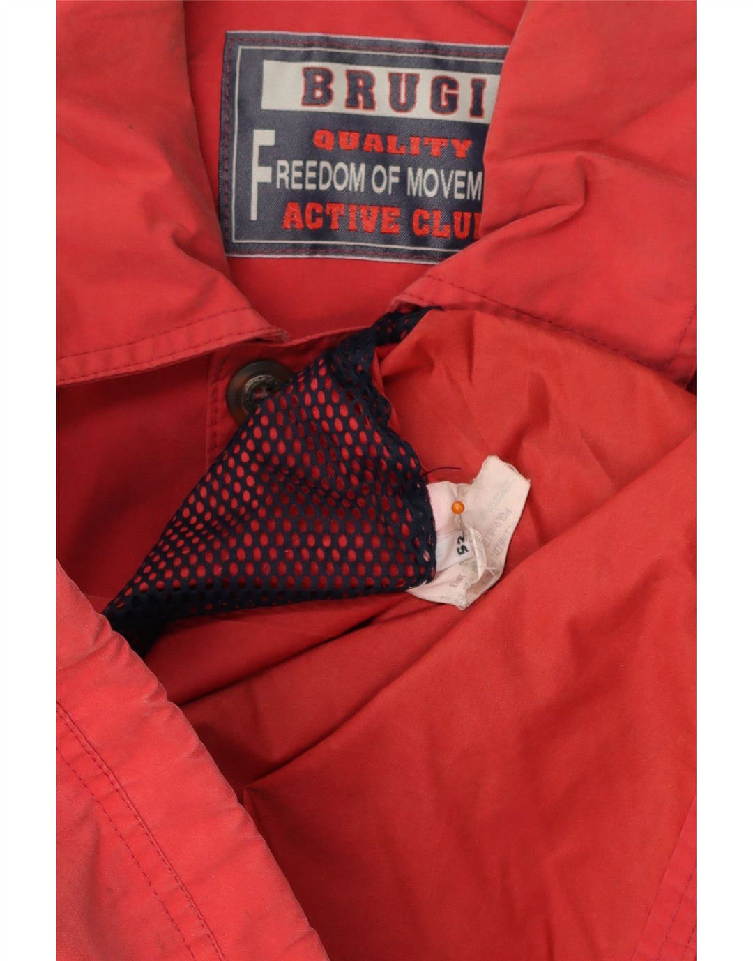 BRUGI Mens Utility Jacket IT 52 XL Red Polyester