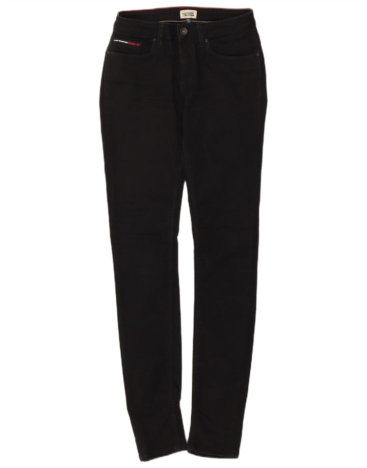 Tommy Hilfiger Womens Slim Jeans W25 L32 Black Cotton