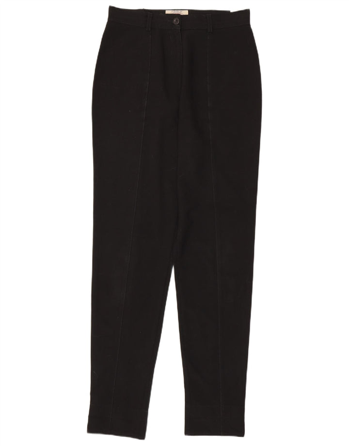 ARMANI Womens High Waist Tapered Casual Trousers UK 16 Large W29 L31 Black Vintage Armani and Second-Hand Armani from Messina Hembry 