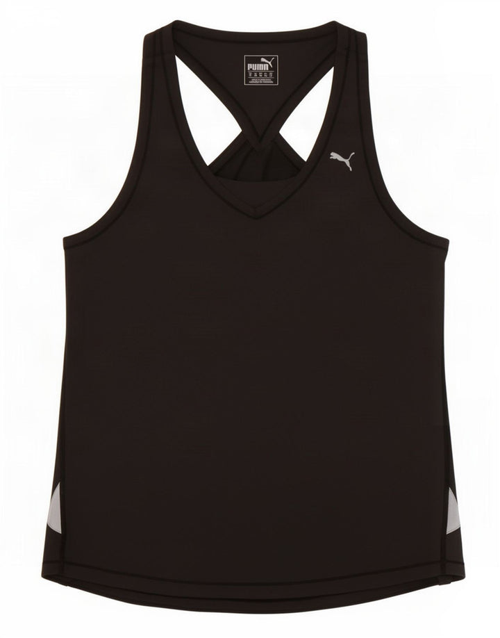 Puma Womens Vest Top UK 12 Medium Grey Polyester