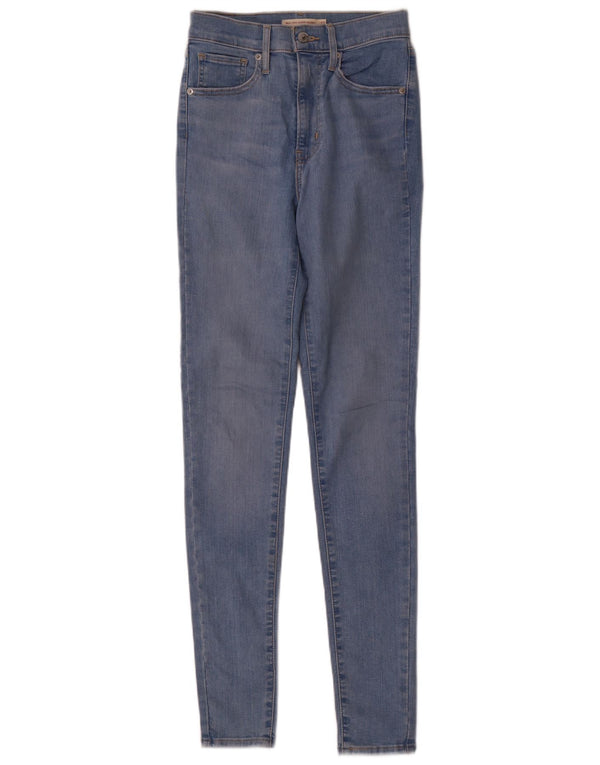 Levi's Womens Mile High Super Skinny Jeans W27 L33 Blue Cotton