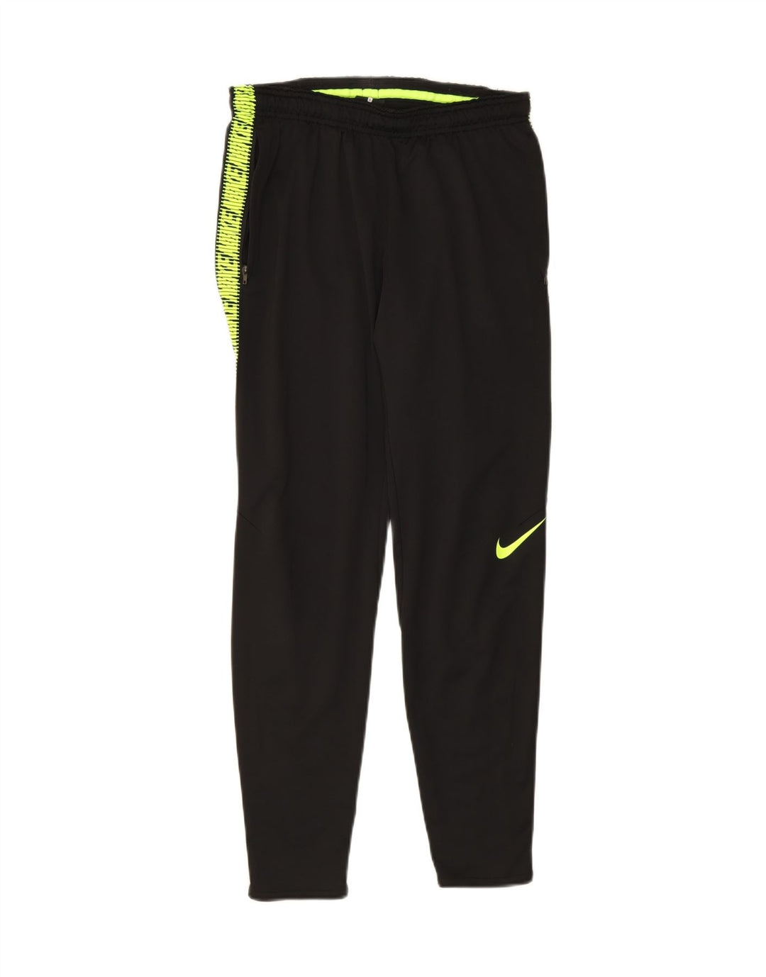 NIKE Womens Graphic Tracksuit Trousers UK 10 Small Black Polyester