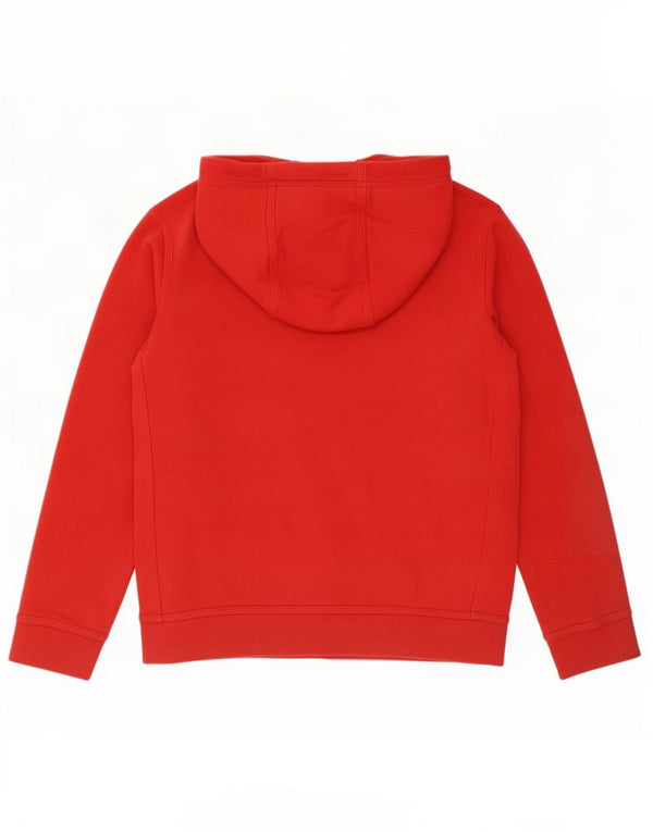 Nike Boys Hoodie Jumper 10-11 Years Medium Red Cotton